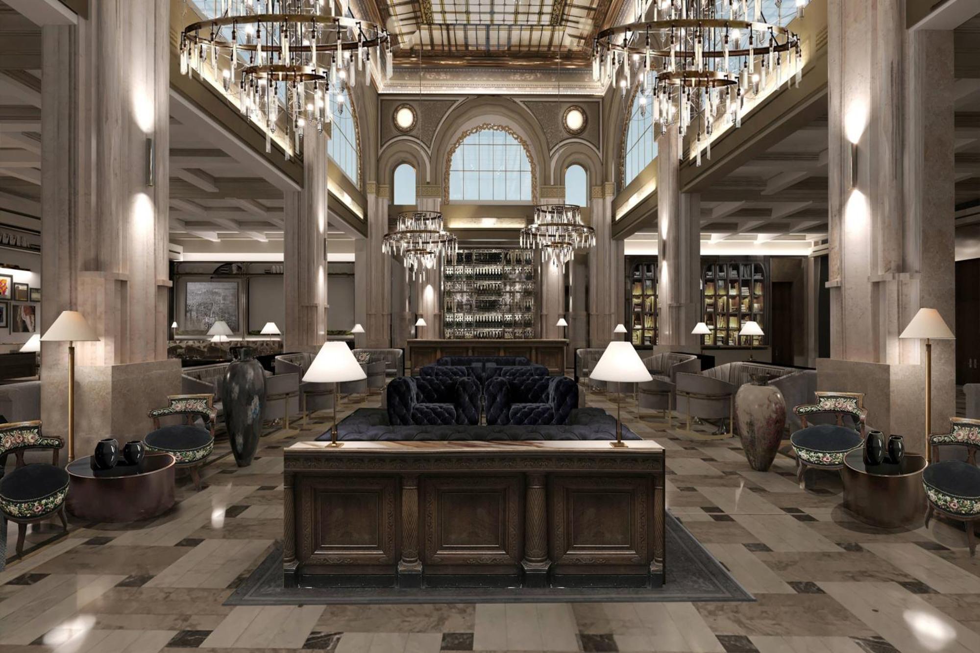 The Marmorosch Bucharest, Autograph Collection Hotel Ngoại thất bức ảnh The lobby of the hotel